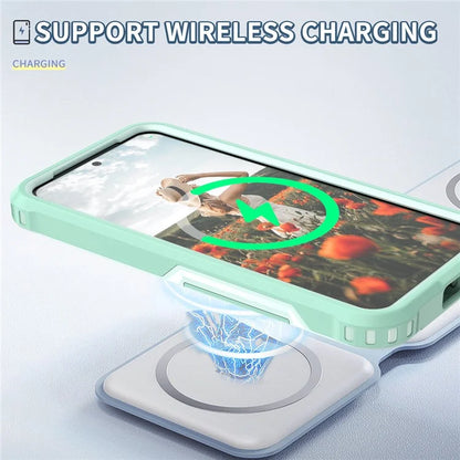 Style F1 For Samsung Galaxy S24+ Back Case Drop-proof PC + TPU Phone Cover