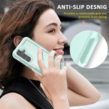 Style F1 For Samsung Galaxy S24+ Back Case Drop-proof PC + TPU Phone Cover
