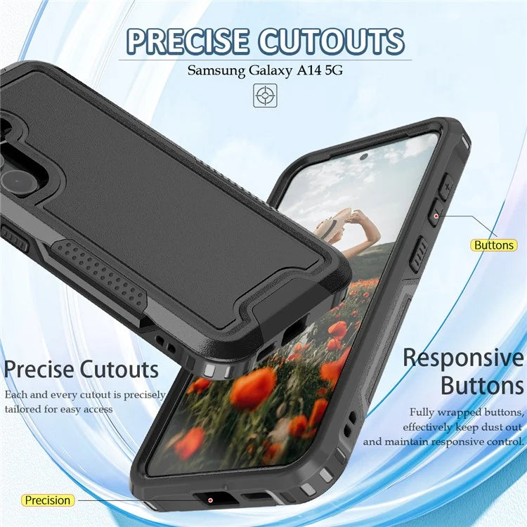Style F1 For Samsung Galaxy S24+ Back Case Drop-proof PC + TPU Phone Cover
