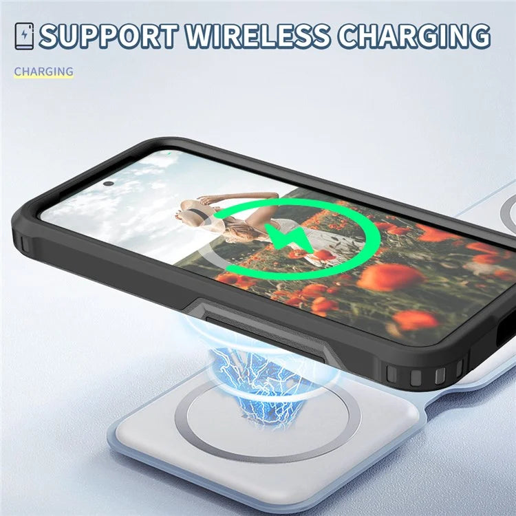 Style F1 For Samsung Galaxy S24+ Back Case Drop-proof PC + TPU Phone Cover