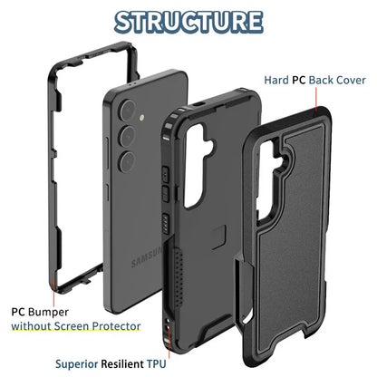 Style F1 For Samsung Galaxy S24+ Back Case Drop-proof PC + TPU Phone Cover