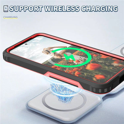 Style F1 For Samsung Galaxy S24+ Back Case Drop-proof PC + TPU Phone Cover