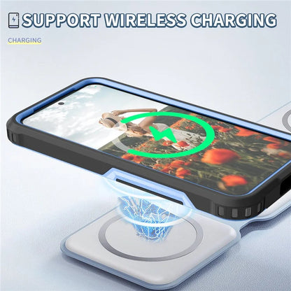 Style F1 For Samsung Galaxy S24+ Back Case Drop-proof PC + TPU Phone Cover