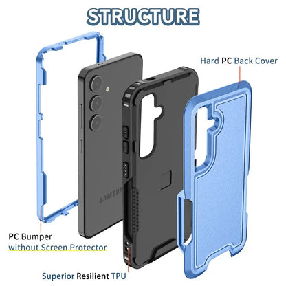 Style F1 For Samsung Galaxy S24+ Back Case Drop-proof PC + TPU Phone Cover