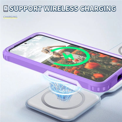 Style F1 For Samsung Galaxy S24+ Back Case Drop-proof PC + TPU Phone Cover