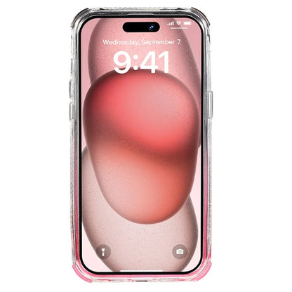 For iPhone 15 Pro Case Gradient Quicksand Liquid Flowing Sparkle TPU+PC Back Cover