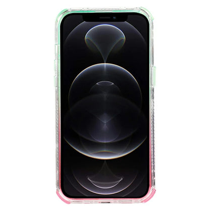 For iPhone 12 6.1 inch / 12 Pro 6.1 inch Case Anti Slip TPU+PC Gradient Quicksand Protective Back Shell