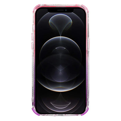For iPhone 12 6.1 inch / 12 Pro 6.1 inch Case Anti Slip TPU+PC Gradient Quicksand Protective Back Shell