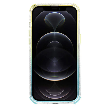 For iPhone 12 6.1 inch / 12 Pro 6.1 inch Case Anti Slip TPU+PC Gradient Quicksand Protective Back Shell