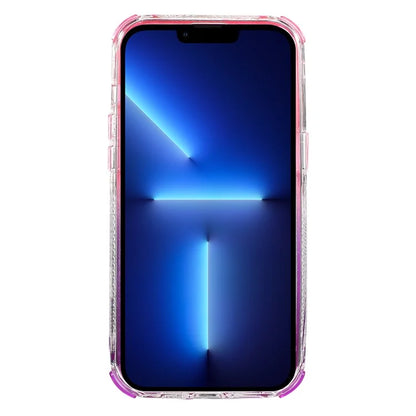 For iPhone 13 Pro 6.1 inch Cell Phone Case TPU+PC Anti-drop Gradient Liquid Quicksand Shell