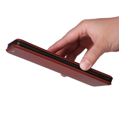 Card Holder Case for vivo V29 Lite 5G Leather Phone Cover Carbon Fiber Texture