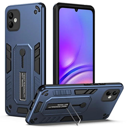 For Samsung Galaxy A05 4G Cell Phone Case Shockproof TPU + PC Cover with Silicone Ring Strap