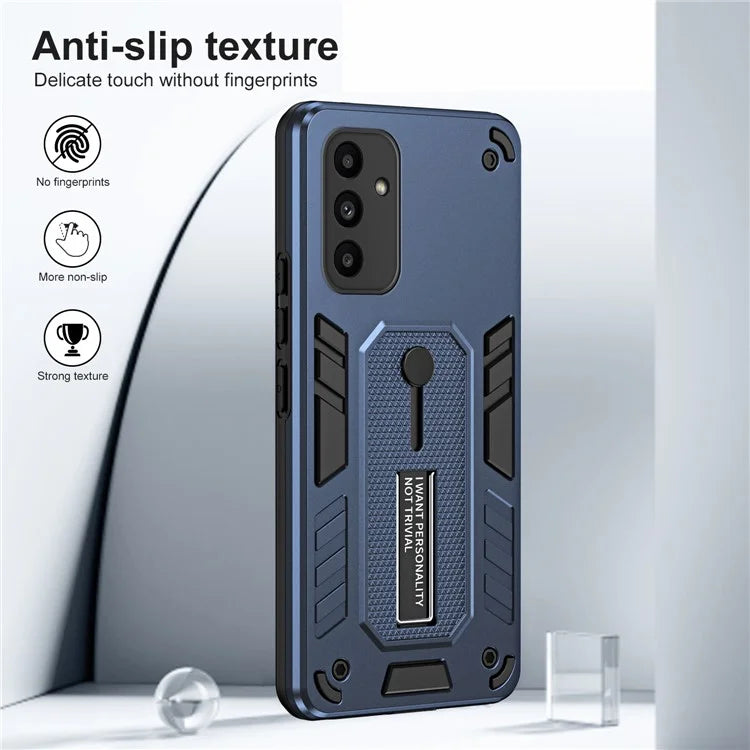 For Samsung Galaxy A15 5G Phone Case Metal Kickstand TPU+PC Phone Cover