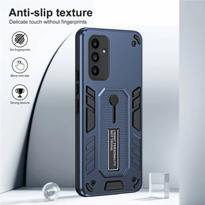 For Samsung Galaxy A15 5G Phone Case Metal Kickstand TPU+PC Phone Cover