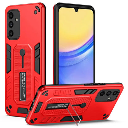 For Samsung Galaxy A15 5G Phone Case Metal Kickstand TPU+PC Phone Cover
