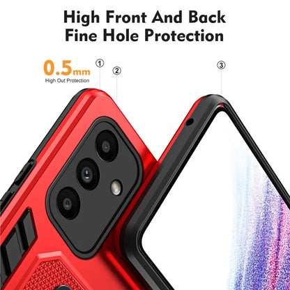 For Samsung Galaxy A15 5G Phone Case Metal Kickstand TPU+PC Phone Cover