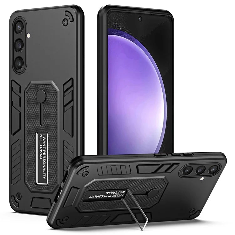 For Samsung Galaxy S23 FE Kickstand Case PC+TPU Shock Absorbing Mobile Phone Cover