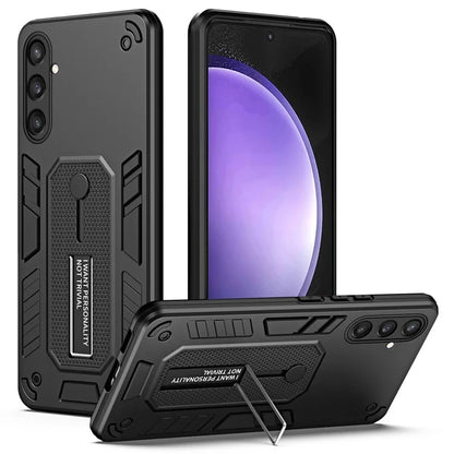 For Samsung Galaxy S23 FE Kickstand Case PC+TPU Shock Absorbing Mobile Phone Cover