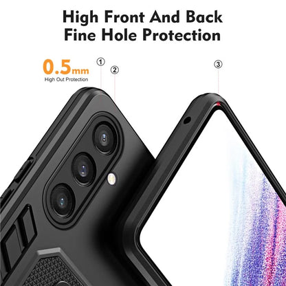 For Samsung Galaxy S23 FE Kickstand Case PC+TPU Shock Absorbing Mobile Phone Cover