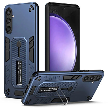 For Samsung Galaxy S23 FE Kickstand Case PC+TPU Shock Absorbing Mobile Phone Cover