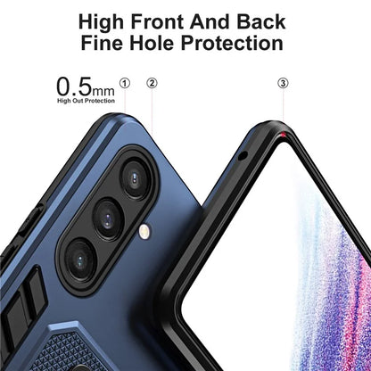 For Samsung Galaxy S23 FE Kickstand Case PC+TPU Shock Absorbing Mobile Phone Cover