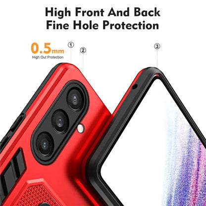 For Samsung Galaxy S23 FE Kickstand Case PC+TPU Shock Absorbing Mobile Phone Cover