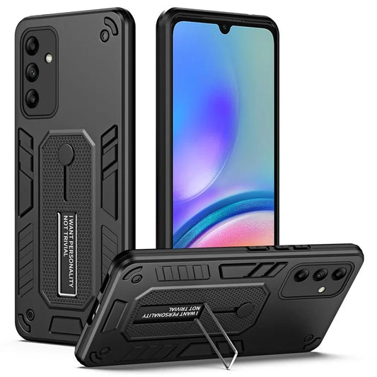For Samsung Galaxy A05s 4G Kickstand Cover PC+TPU Finger Ring Strap Phone Case