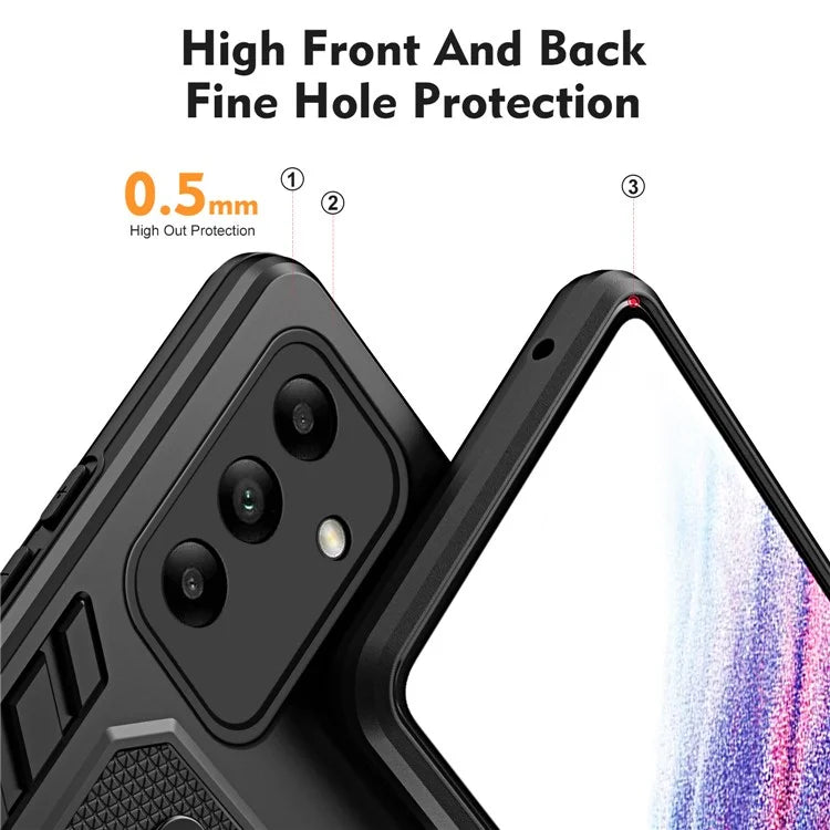 For Samsung Galaxy A05s 4G Kickstand Cover PC+TPU Finger Ring Strap Phone Case