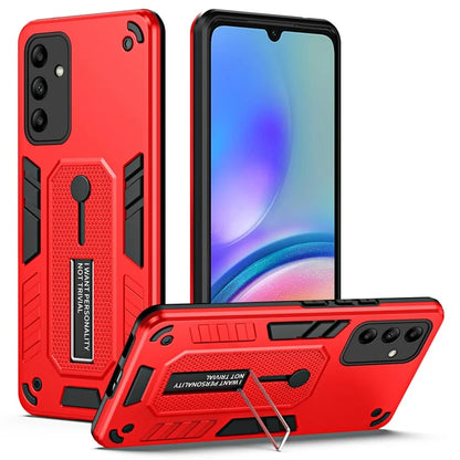 For Samsung Galaxy A05s 4G Kickstand Cover PC+TPU Finger Ring Strap Phone Case