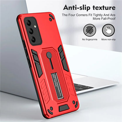 For Samsung Galaxy A05s 4G Kickstand Cover PC+TPU Finger Ring Strap Phone Case