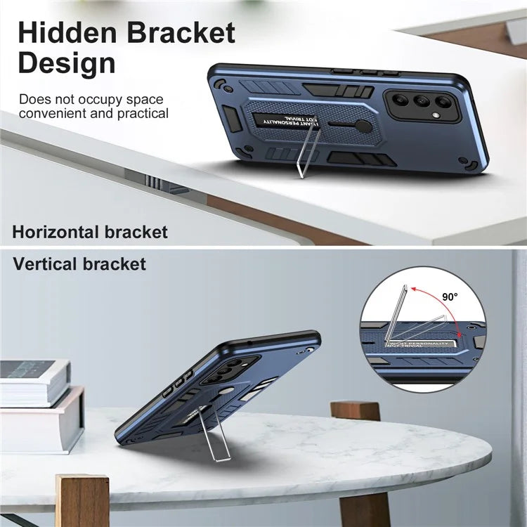 For Samsung Galaxy A05s 4G Kickstand Cover PC+TPU Finger Ring Strap Phone Case