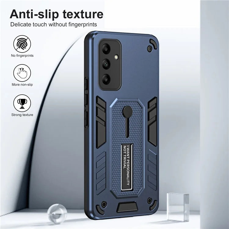 For Samsung Galaxy A05s 4G Kickstand Cover PC+TPU Finger Ring Strap Phone Case