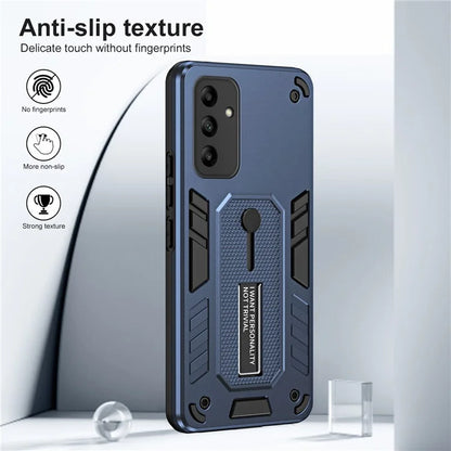 For Samsung Galaxy A05s 4G Kickstand Cover PC+TPU Finger Ring Strap Phone Case