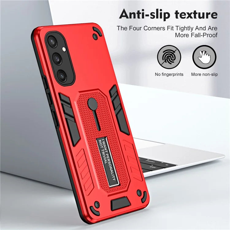 For Samsung Galaxy S24 Case Kickstand Finger Ring Strap PC+TPU Non-slip Phone Back Cover
