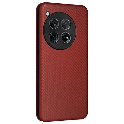 For OnePlus 12 5G Leather Phone Case with Card Slots Stand