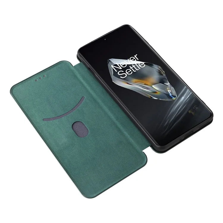 For OnePlus 12 5G Leather Phone Case with Card Slots Stand