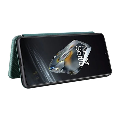 For OnePlus 12 5G Leather Phone Case with Card Slots Stand