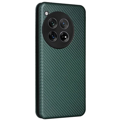 For OnePlus 12 5G Leather Phone Case with Card Slots Stand
