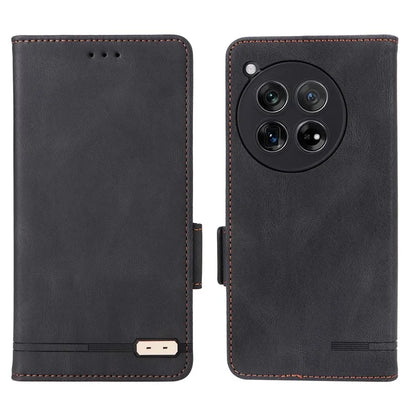 For OnePlus 12 5G Leather Case Wallet Phone Cover Hardware Decor