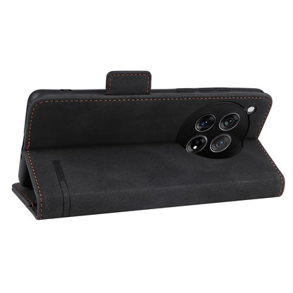 For OnePlus 12 5G Leather Case Wallet Phone Cover Hardware Decor