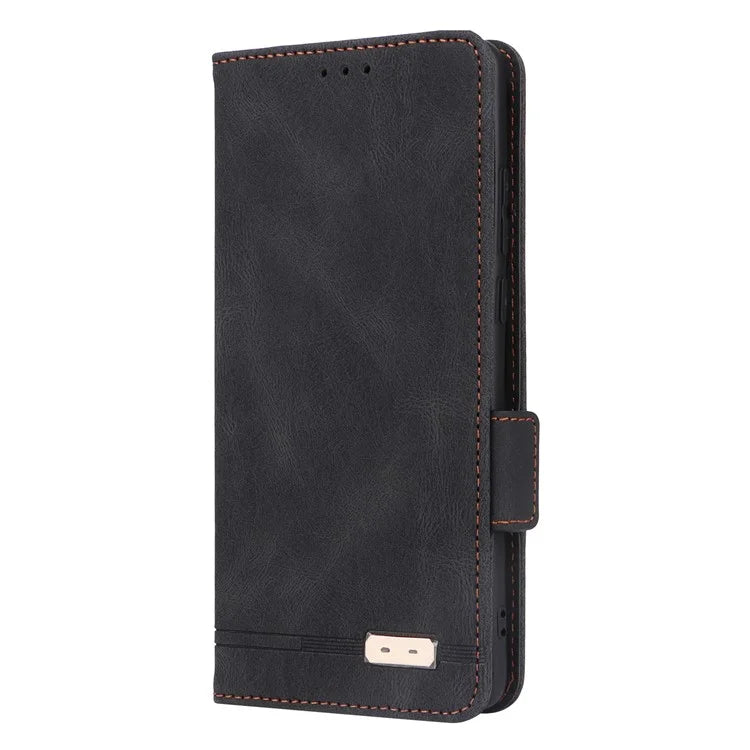 For OnePlus 12 5G Leather Case Wallet Phone Cover Hardware Decor
