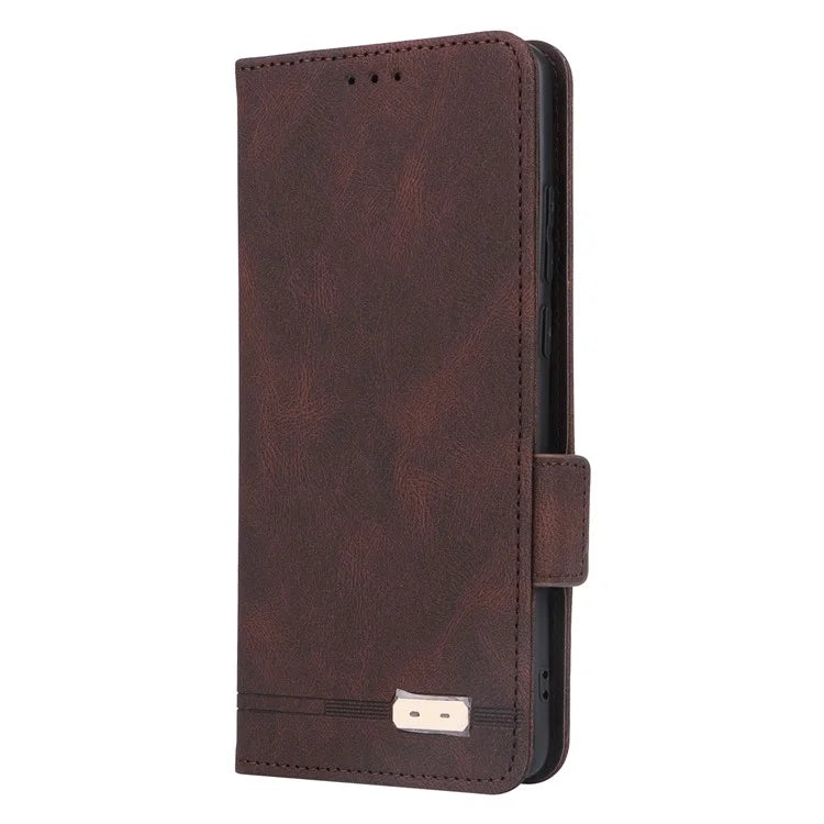 For OnePlus 12 5G Leather Case Wallet Phone Cover Hardware Decor
