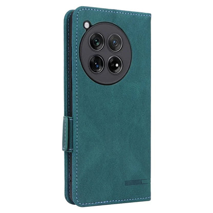 For OnePlus 12 5G Leather Case Wallet Phone Cover Hardware Decor