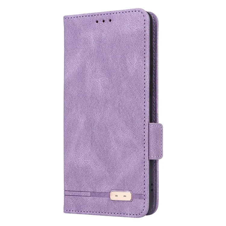 For OnePlus 12 5G Leather Case Wallet Phone Cover Hardware Decor
