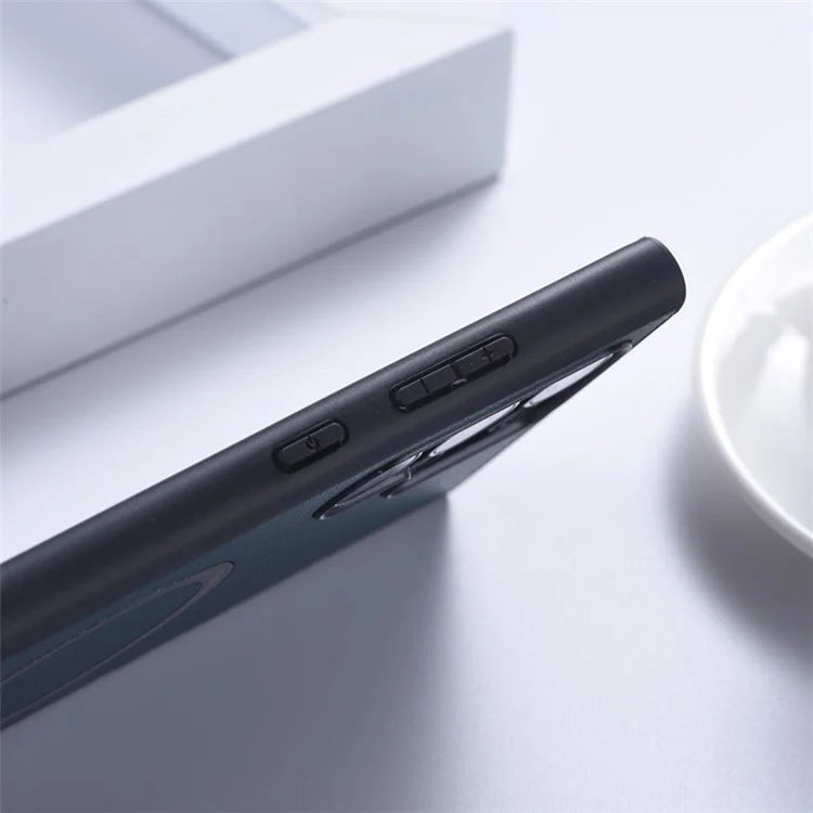 For Samsung Galaxy S24 Ultra Phone Case Compatible with MagSafe Leather+TPU Cover