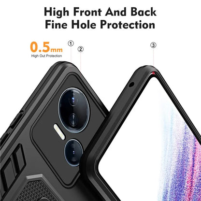 For Transsion Tecno Spark 10 5G Kickstand Case TPU+PC Dual Layer Phone Cover