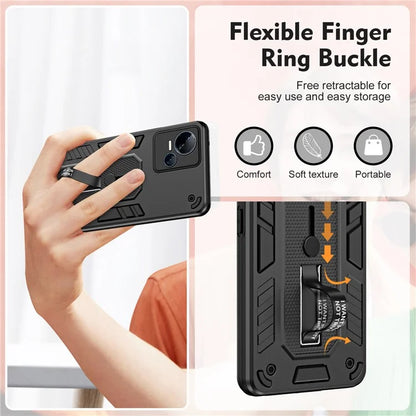 For Transsion Tecno Spark 10 5G Kickstand Case TPU+PC Dual Layer Phone Cover