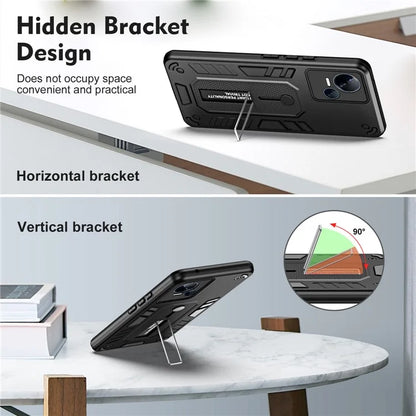 For Transsion Tecno Spark 10 5G Kickstand Case TPU+PC Dual Layer Phone Cover