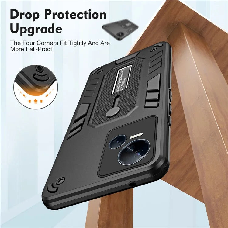 For Transsion Tecno Spark 10 5G Kickstand Case TPU+PC Dual Layer Phone Cover
