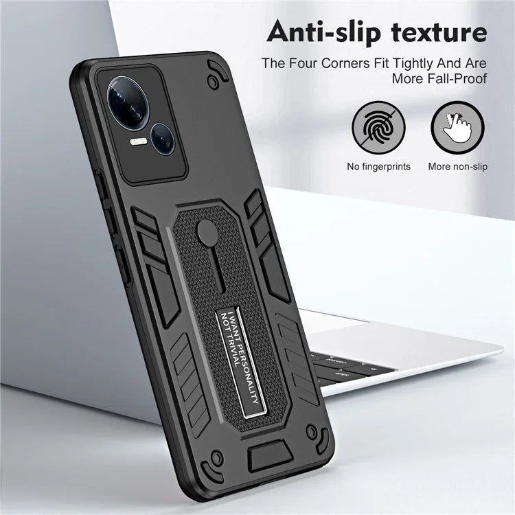 For Transsion Tecno Spark 10 5G Kickstand Case TPU+PC Dual Layer Phone Cover
